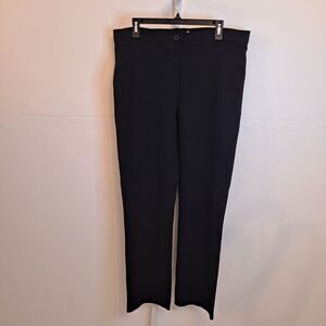 Betabrand Pants Womens 2XL Long Black Yoga Stretch Pull On Straight